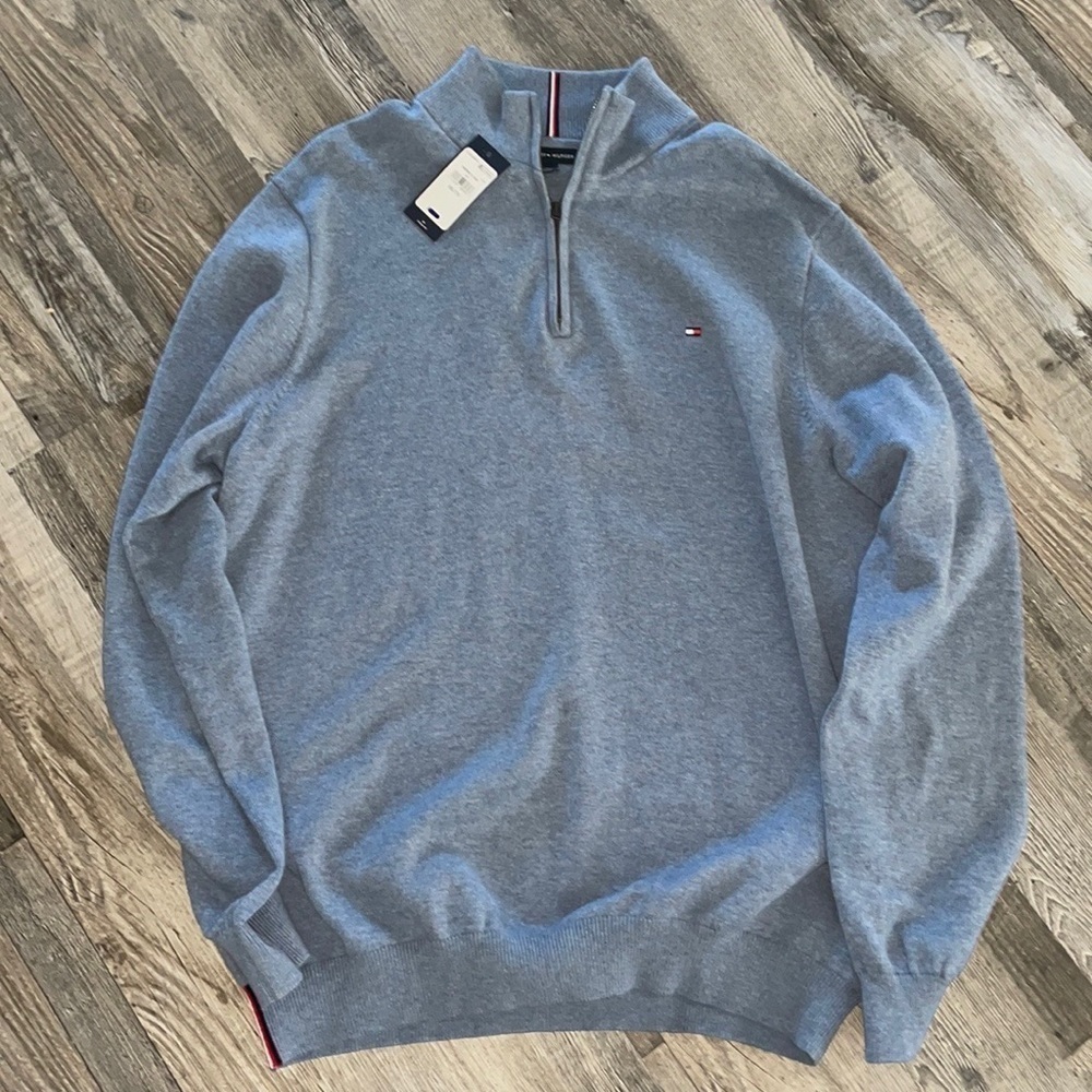 NWT Tommy Hilfiger 1/4 Zip Knit Sweater. Size XXL